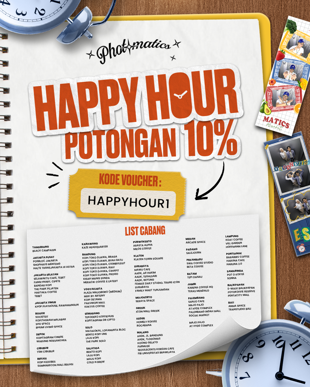 HAPPY HOUR 10%