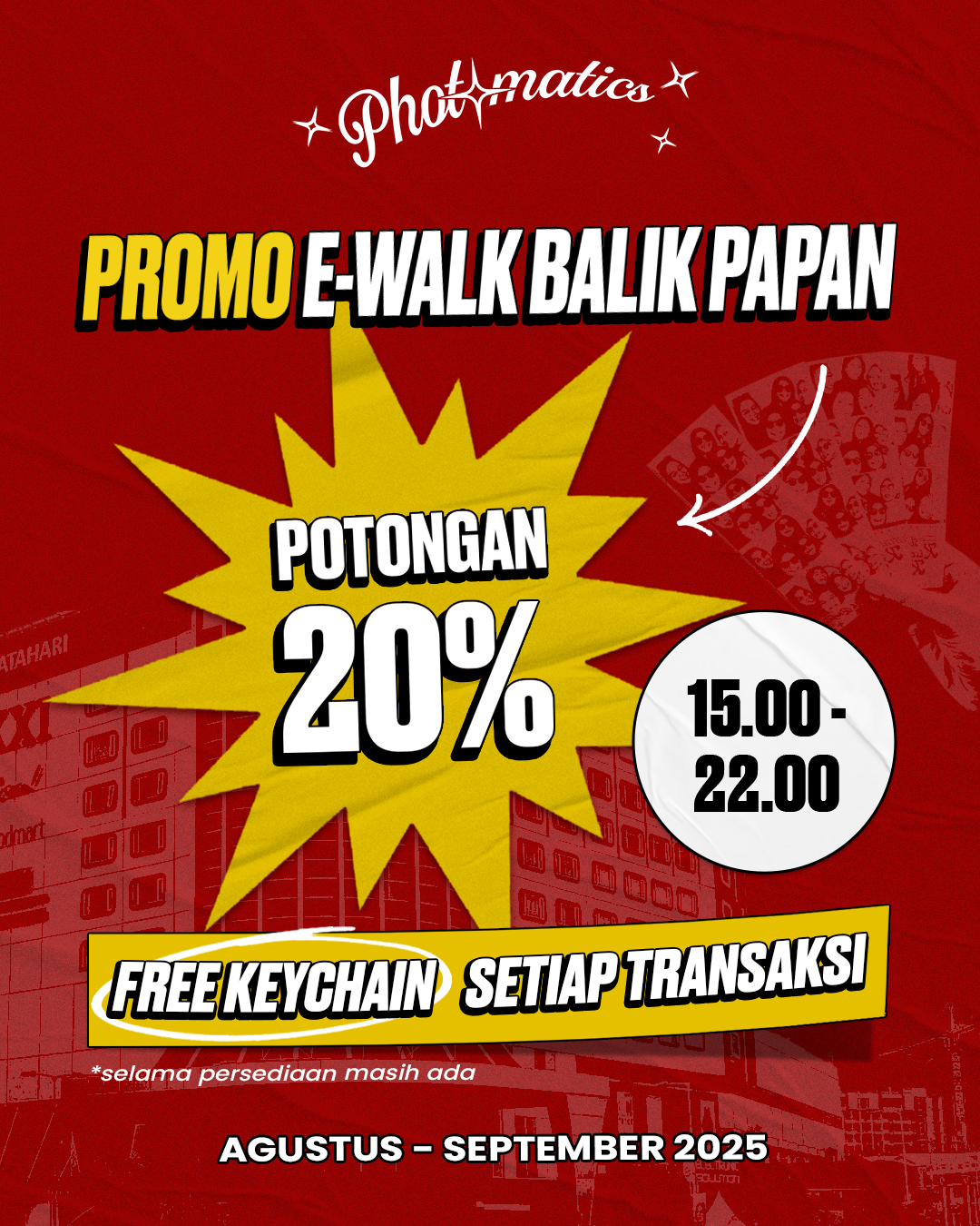 FREE KEYCHAIN + 20% E Walk Balikpapan