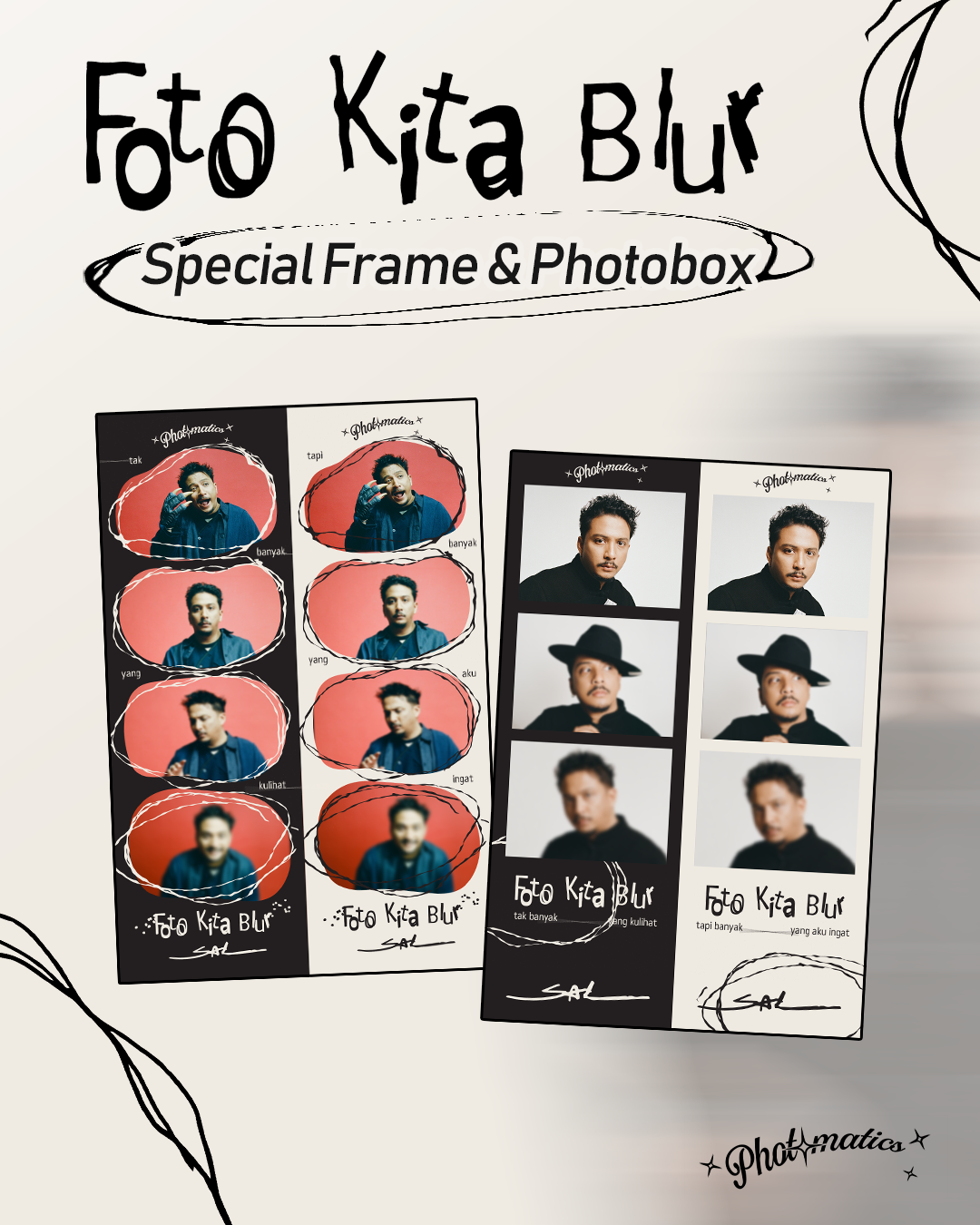 FOTO KITA BLUR SPESIAL FRAME KOLABORASI PHOTOMATICS X SAL PRIADI AVAILABLE NOW!