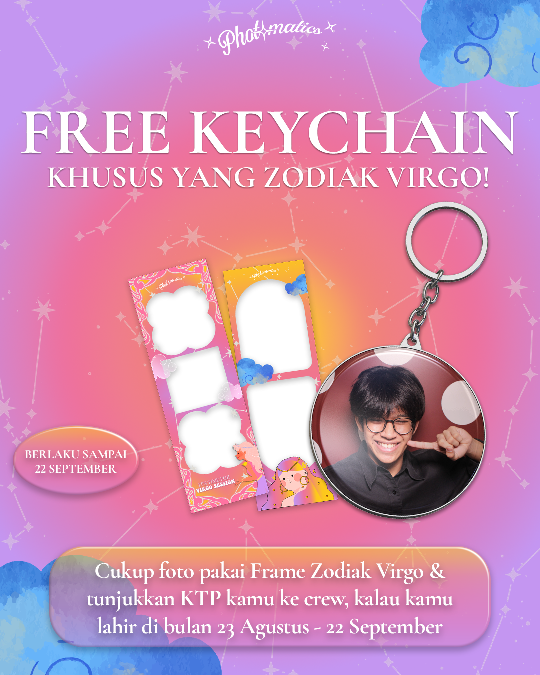 GRATIS KEYCHAIN KHUSUS YANG ZODIAK VIRGO!